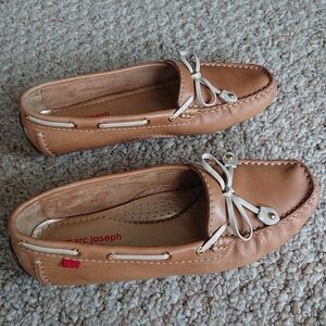Marc Joseph Cypress Hill Tan Leather Loafers size 6